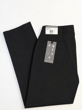 MICHAEL KORS Mens 36x32 Black Stretch Newbury Dress Pants/Slacks NWT